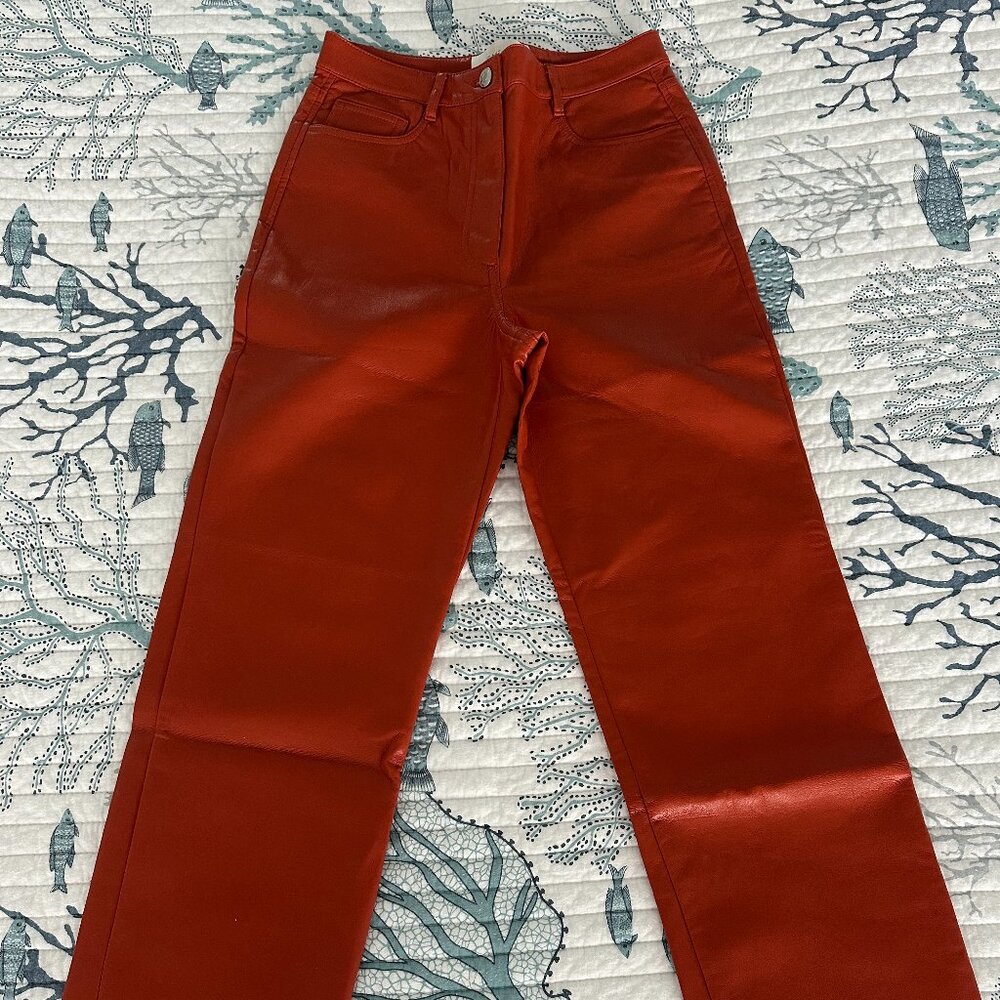 NWOT Aritiza Melina Pants in Revel Red Sz 6